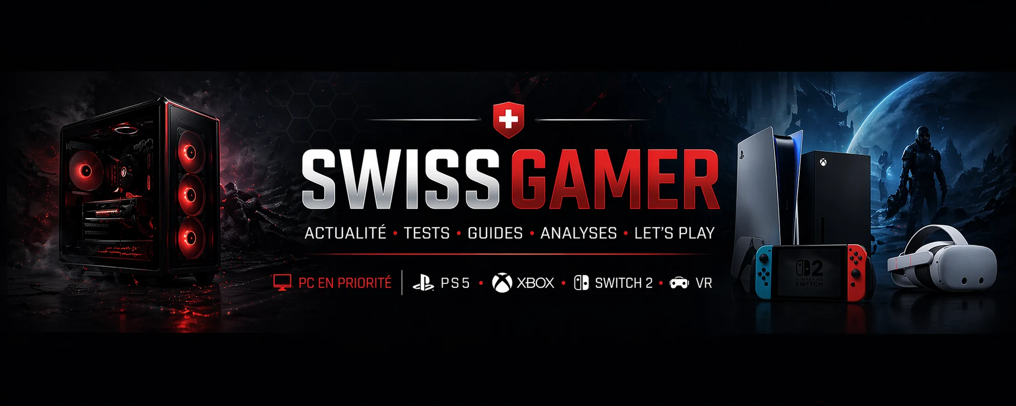 Bannière SwissGamer – actualité, tests, guides, analyses et Let’s Play gaming